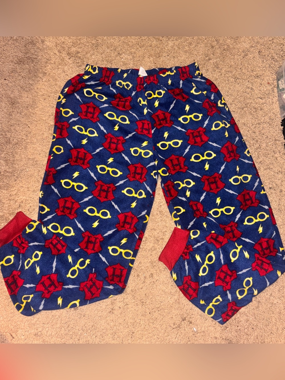 ✨ Harry Potter Fleece Pajama Pants – Size Small – Cozy Wizarding Loungewear ✨